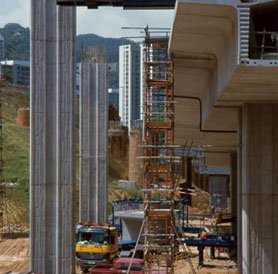 日本长野县板桥川桥梁混凝土上部防冻害保护工程